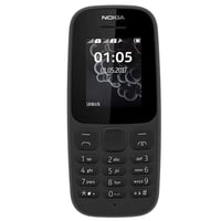 نوكيا 105 شريحتين، اسود