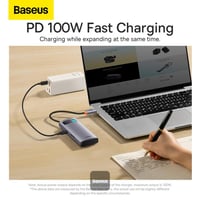 محول Baseus Metal Gleam Series 6 في 1 بمنفذ USB-C...