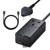 محطة شحن Baseus GaN5 Pro 65 واط مع 5 منافذ USB ومخ...