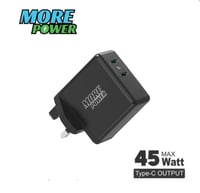 مور باور شاحن بيت 45 واط 2 منفذ PD