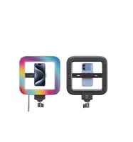 حلقة اضاءة LED قابلة للتعتيم مع حامل قابل للتمدد و...