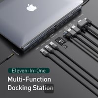 محطة إرساء Baseus متعددة الوظائف 11 في 1 بمنفذ USB...