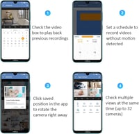 كاميرا مراقبة ذكية تابو بخاصية الدوران والإمالة كا...