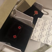 حلق سويت الامبرا حجر احمر-روز قولد