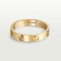 خاتم لوف نحيف سادة -قولد