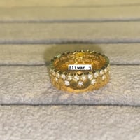 خاتم بي ماي لوف نص دايموند-قولد