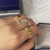 خاتم بي ماي لوف سادة-روز قولد