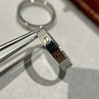 خاتم لوف نحيف سادة -سلفر