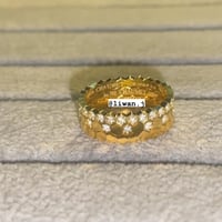 خاتم بي ماي لوف سادة-قولد