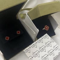 حلق سويت الامبرا حجر احمر-روز قولد