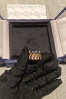 خاتم بي ماي لوف نص دايموند -روز قولد