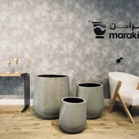 طقم مراكن أسطواني اسمنتي 3 قطع