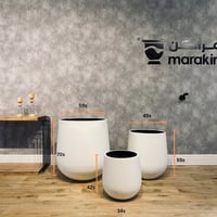 طقم مراكن أسطواني اسمنتي 3 قطع