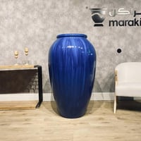 طقم مراكن الجرة 2 قطع أزرق لامع