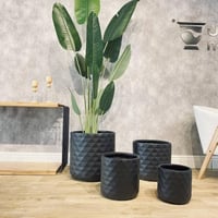 طقم مراكن أطواني منقوش 4 قطع