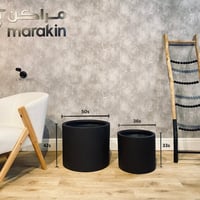 طقم مراكن أسطوانية 2 قطع