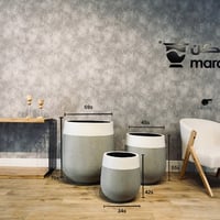 طقم مراكن اسمنتية 3 قطع