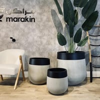 طقم مراكن أسطواني اسمنتي 3 قطع