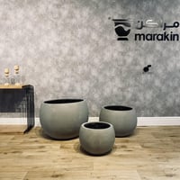 طقم مراكن دائري اسمنتي 3 قطع