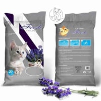 رمل فريش لفضلات القطط برائحة اللافندر متعدد الاوزا...