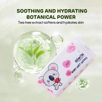 مناديل مبللة صغيرة للأطفال (8*8) 64 قطعة