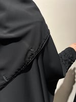 عباية تطريز يدوي ناعم