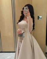 فستان راقي خامه ميكادو