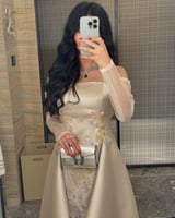 فستان راقي خامه ميكادو