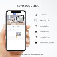 كاميرا ذكية قابلة للتحكم من الجوال تتصل بشبكة الوا...