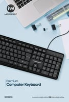 كيبورد - لوحة مفاتيح سلكي مايكروديجيت MD321K