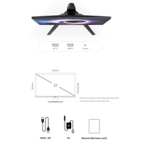 ماجيستي شاشة العاب 27 بوصة 2K QHD تدعم 180 هيرتز