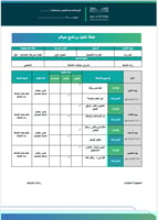 خطة وتقارير برنامج حياكم - ابتدائي- عليا