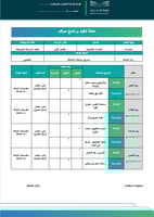 خطة وتقارير برنامج حياكم - متوسطة