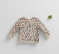 بلوزة اطفال بناتي بنقوش ورديه وارنب