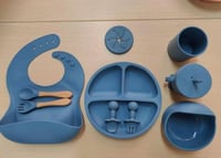 طقم تغذية للأطفال 10 قطع سيليكون – آمن، عملي ومثال...