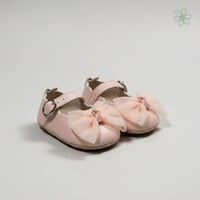 حذاء أطفال صندل وردي مع فيونكة