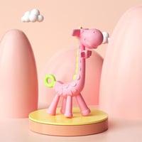 عضاضات اسنان على شكل زرافة - وردي