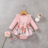 فستان أطفال وردي