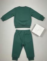 طقم ملابس أطفال مريح للارتداء اليومي - اخضر