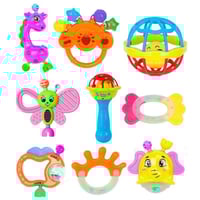 مجموعة ألعاب أطفال رضع 9 قطع-الوان عشوائية