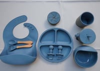 طقم تغذية للأطفال 10 قطع سيليكون – آمن، عملي ومثال...