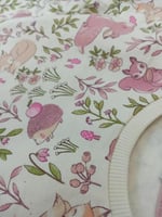 بلوزة اطفال بناتي بنقوش ورديه وارنب