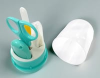 طقم العناية بأظافر الطفل - مجموعة 4 في 1 مع حافظة