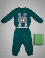 طقم أطفال قطني ناعم مناسب للبشرة الحساسة من قطعتين...