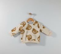 بلوزة أطفال قطنية بطبعة الدب – قطع علوية ناعمه