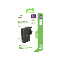 وينر منصه شحن جداري جان 100 وات ( يو اس بي + 3 تاي...