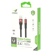 كابل ايفون قماش يو اس بي الى لايتنج 1.2 متر