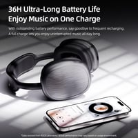 سماعة راس روك اللاسلكية ROCK O5 - خيارك اسود/ فضي