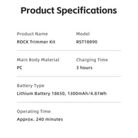 مكينة حلاقة روك- مجموعة حلاقة وتشذيب ROCK المتكامل...