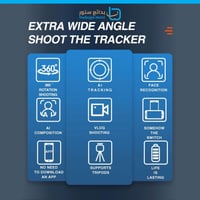 MTEK - حامل تتبع ذكي للجوال بدوران 360 درجه - أبيض